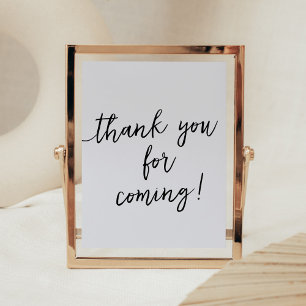 Minimalist Hello Baby Modern Thank you for Coming Poster