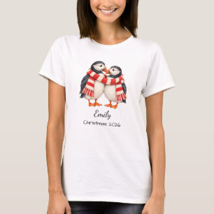 Minimalist Her Matching Puffin Christmas Shirt