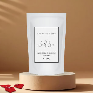 Minimalist Herbal Bath Label