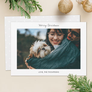 Minimalist Holiday Photo Card