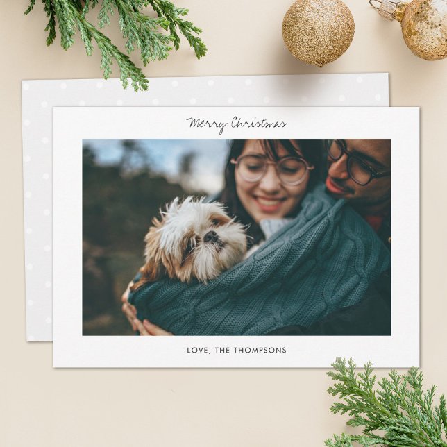 Minimalist Holiday Photo Card (Creator Uploaded)