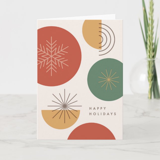 Minimalist Holiday - Simple Festive Cheer Card (Front)