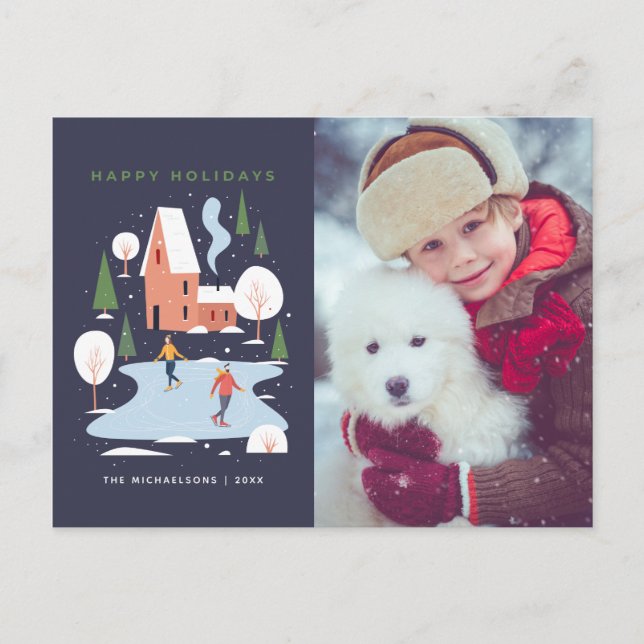 Minimalist Holiday Winter Scene (Front)