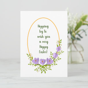 Minimalist holiday wreaths Crocus flowers Easter