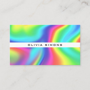 Minimalist holographic Business Cards