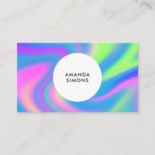 Minimalist holographic Business Cards