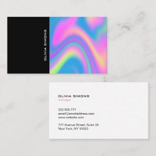 Minimalist holographic Business Cards
