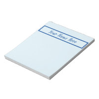 Minimalist home office handy notes navy name text