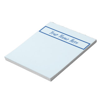 Minimalist home office handy notes navy name text