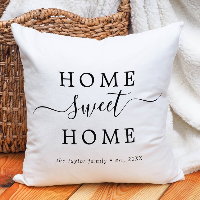 Minimalist Home Sweet Home Housewarming Cushion (Creator Uploaded)