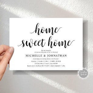 Minimalist Home Sweet Home Housewarming Party Invitation