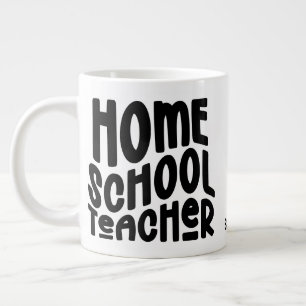 Minimalist Homeschool Teacher Large Coffee Mug