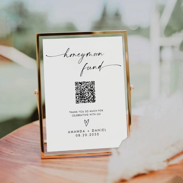 Minimalist Honeymoon Fund Sign (Creator Uploaded)