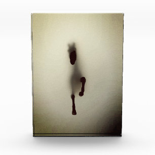 Minimalist Horse Abstract Horse Emerging from Fog Photo Block