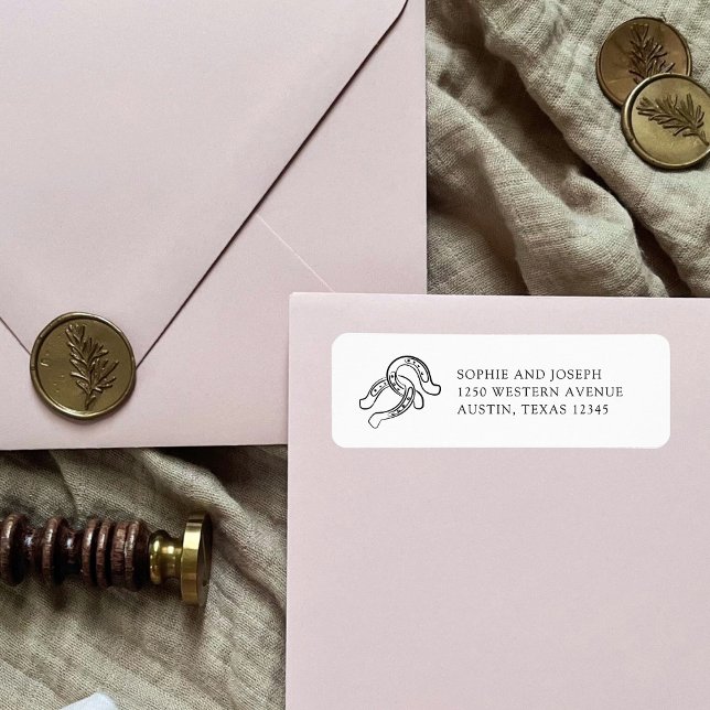 Minimalist Horseshoe | Black and White Wedding (Creator Uploaded)