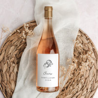 Minimalist Horseshoe | Black and White Wedding