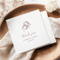 Minimalist Horseshoe | Brown and White Wedding