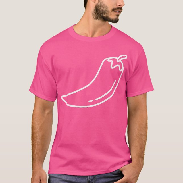 Minimalist Hot Pepper T-Shirt (Front)