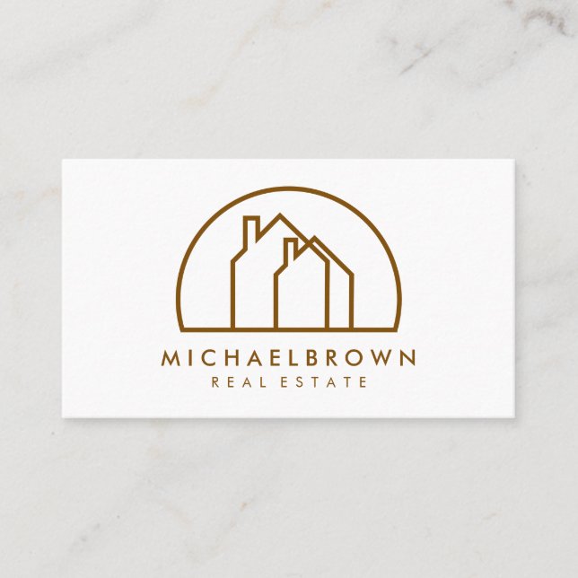 Minimalist Houses Business Card (Front)
