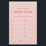 Minimalist How old was the bride shower game Flyer<br><div class="desc">Designed to coordinate with our Bold Type Collection, this pink how old was the bride bridal shower game features the trendy & popular arch with bold type text in pink & fuchsia accents. For more advanced customisation of this design, e.g. changing layout, font or text size please click the "CUSTOMIZE"...</div>