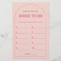 Minimalist How old was the bride shower game