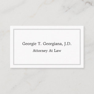 Minimalist & Humble Professional Business Card