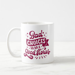 Minimalist Humour Bold White Quote Vibrant Magenta Coffee Mug