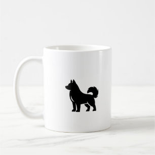Minimalist Husky Silhouette Coffee Mug