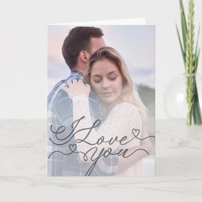 Minimalist I Love You Card (Front)