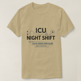 Minimalist ICU Night Shift Nurse Shirt | Critical