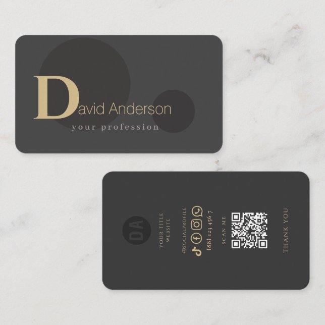 Minimalist Illustration Business Card 3 (Front/Back)