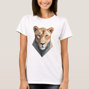 Minimalist illustration of a lioness T-Shirt