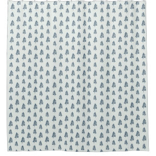 Minimalist Indian inspired leaf botanical pattern Shower Curtain