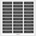 MINIMALIST individual wedding guest address<br><div class="desc">Custom Wedding Guest individual address stamp label  - Ask me if you have any queries</div>