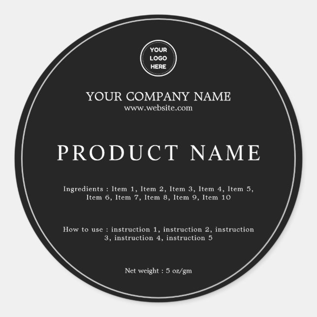 Minimalist Ingredients  Instructions Product Label (Front)