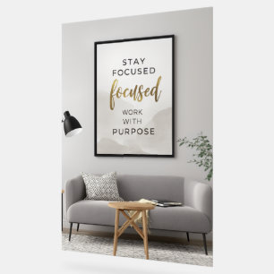 Minimalist Inspirational Poster Modern Neutral O