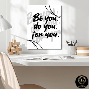 Minimalist Inspirational Quote Poster - White