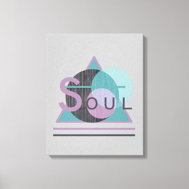 Minimalist Inspirational "SOUL" Wrapped Canvas (Front)
