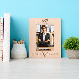 Minimalist Inspirational Success Failure Iceberg Etched Frames