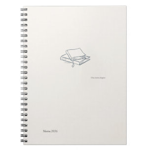 Minimalist Introvert line art Notebook