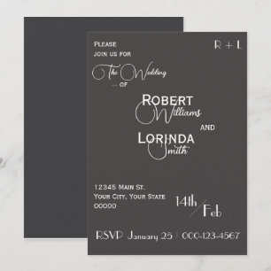 Minimalist Invitation