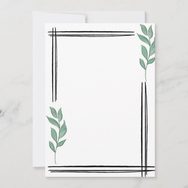 Minimalist Invitation (Front)