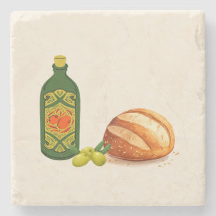 Minimalist Italian Style Stone Coaster