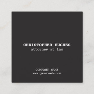 Minimalist Ivory Black White QR Code Networking Square Business Card