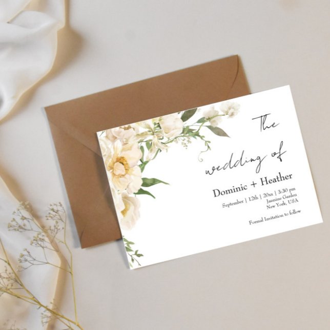 Minimalist Ivory Bliss Wedding Invitation (Creator Uploaded)
