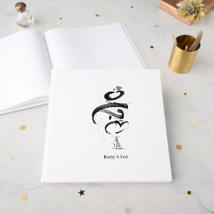 Minimalist Japandi Wedding Invitation MAHABAH love Guest Book