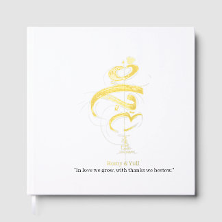 Minimalist Japandi Wedding Invitation MAHABAH love Guest Book