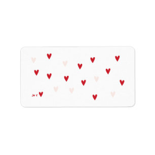 Minimalist “Je t’❤️” Mug Label