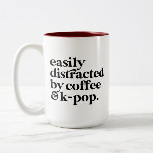 Minimalist K-pop Two-Tone Coffee Mug