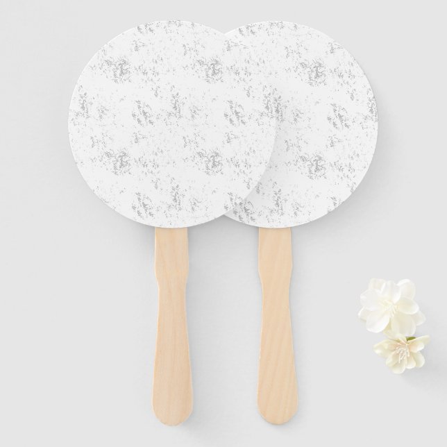 Minimalist Kid's Birthday Pattern Hand Fan (Front and Back)